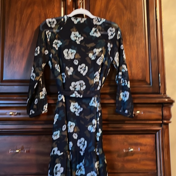 Cabi dress. Navy with brown, teal and cream. XS. Like new worn once. - Picture 13 of 13